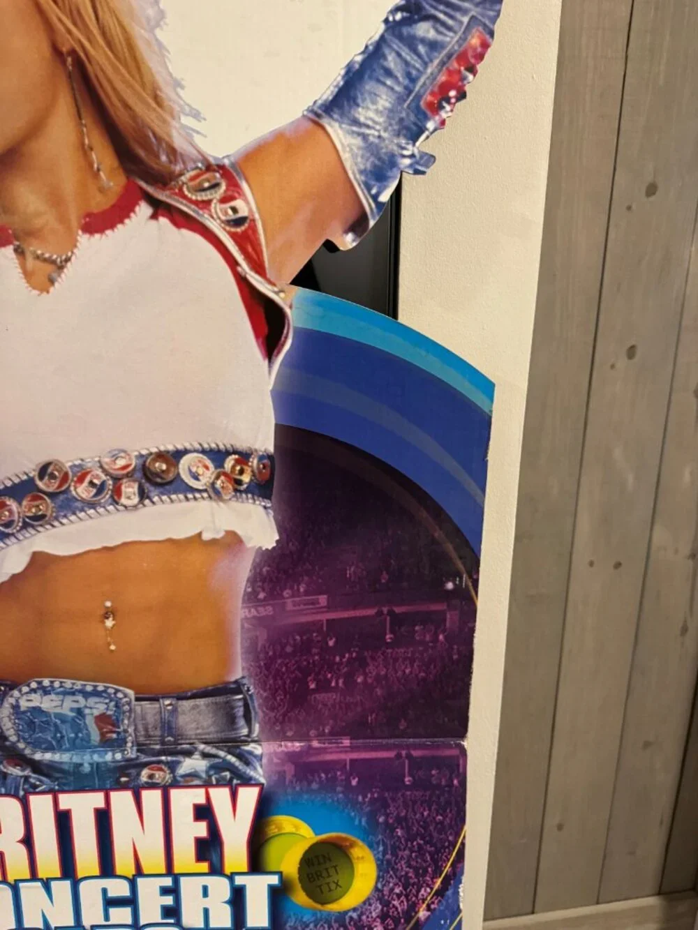 Lifesize Britney Spears Pepsi Concert Caps Cardboard Stand Up